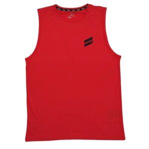 Hurley Mens Red Sleeveless Tank Top S Polyester Athletic Shirt With Logo, NWT